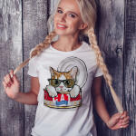 Gato con gafas